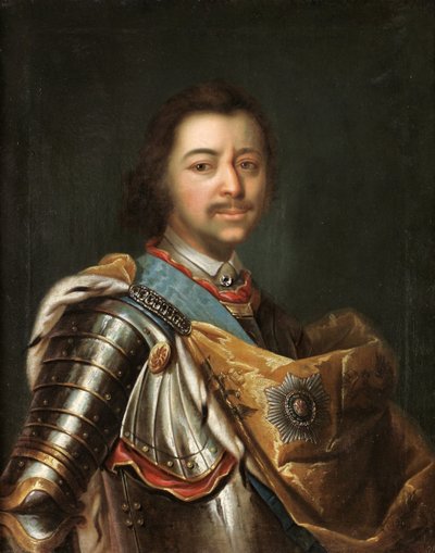 Portret cesarza Piotra I Wielkiego 1672-1725 autorstwa Kupecky