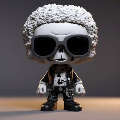 Mały szkielet Chibi 1 autorstwa Kurt Heppke