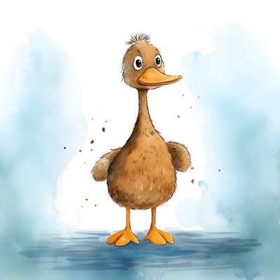 Kaczka na polu 1 autorstwa Kurt Heppke