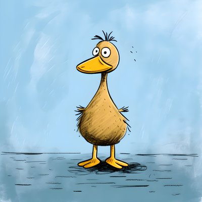 Kaczka na polu 3 autorstwa Kurt Heppke