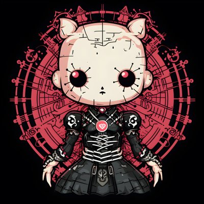 Hello Kitty jako projekt koszulki Pinhead 3 autorstwa Kurt Heppke