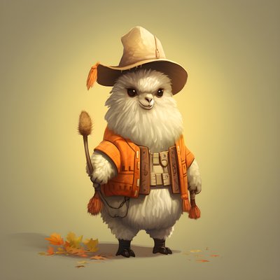 Lama, Ameryka XVIII wieku 4 autorstwa Kurt Heppke