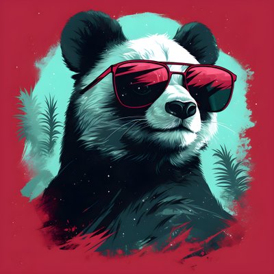 Panda w okularach 2 autorstwa Kurt Heppke