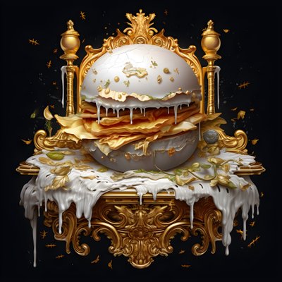 burger z białego marmuru 2 autorstwa Kurt Heppke