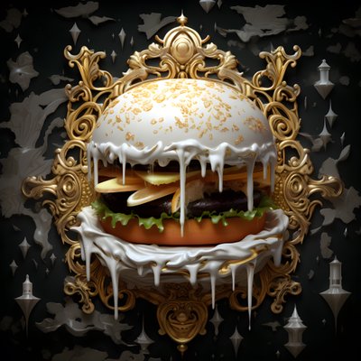 burger z białego marmuru 4 autorstwa Kurt Heppke