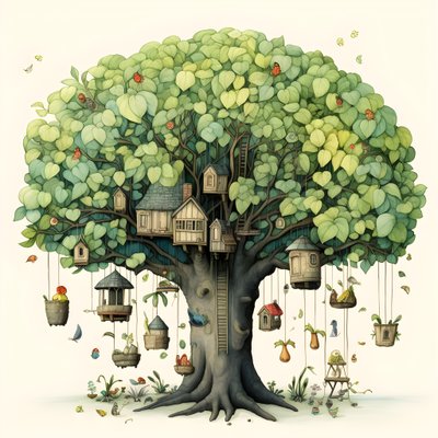 drzewa ilustracji dla dzieci 3 autorstwa Kurt Heppke