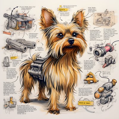 wyjaśnienie mechanicznego psa Yorkie 3 autorstwa Kurt Heppke