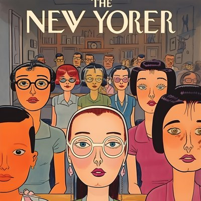 kolorowa okładka Nowego Jorku, komiksowy gag w stylu vintage 1 autorstwa Kurt Heppke