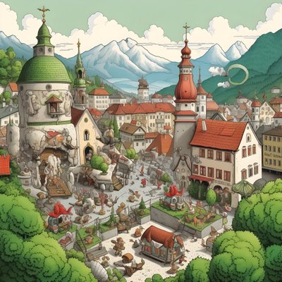 Austria, rysunek 2 autorstwa Kurt Heppke