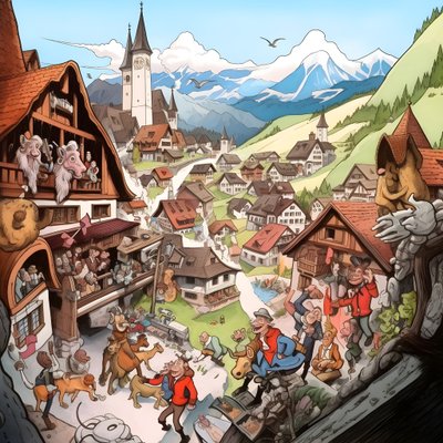 Austria, rysunek 4 autorstwa Kurt Heppke