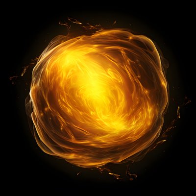 żółta plama energii z czarnym tłem 1 autorstwa Kurt Heppke