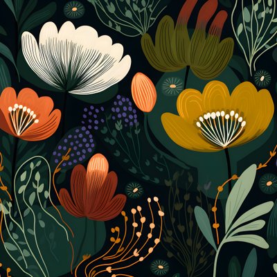 współczesne abstrakcyjne kształty Marimekko 2 autorstwa Kurt Heppke