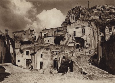 Włochy: Matera, Puglie (zdjęcie czarno-białe) autorstwa Kurt Hielscher