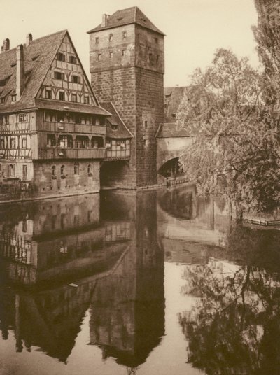 Norymberga, Der Henkersteg; Norymberga, „Henkersteg” (zdjęcie czarno-białe) autorstwa Kurt Hielscher