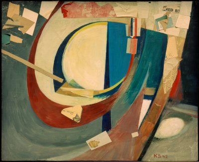 Streszczenie obrazu Skoyen II autorstwa Kurt Schwitters