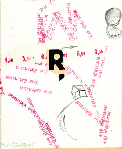 Das Sekretariat (Sekretariat) Technika mieszana Kurt Schwitters (1887-1948) (wew. wszystkie) Londyn XX wieku, Lord Gallery autorstwa Kurt Schwitters