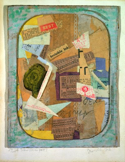 Niewidzialny atrament, 1947 autorstwa Kurt Schwitters