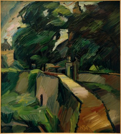 Krajobraz z Opherdicke / Gutshof Opherdicke autorstwa Kurt Schwitters