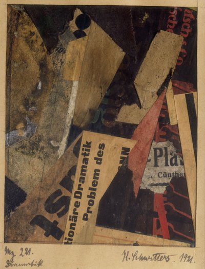 Merz 221, 1921. autorstwa Kurt Schwitters