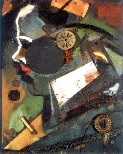 Merzbild 1A (Lekarz) autorstwa Kurt Schwitters