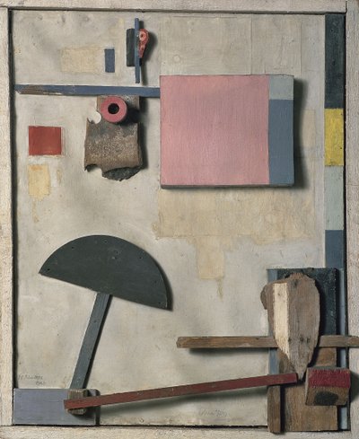 Merzbild Kijkduin, 1923 autorstwa Kurt Schwitters