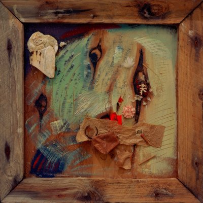 Merzbild z Alf autorstwa Kurt Schwitters