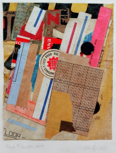 Z czerwieni autorstwa Kurt Schwitters