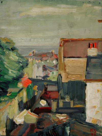 Sceneria z Douglas autorstwa Kurt Schwitters