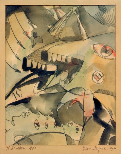 dla Dexela. Aq 38 autorstwa Kurt Schwitters