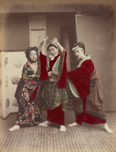 Potańcówka, ok.1880 autorstwa Kusakabe Kimbei