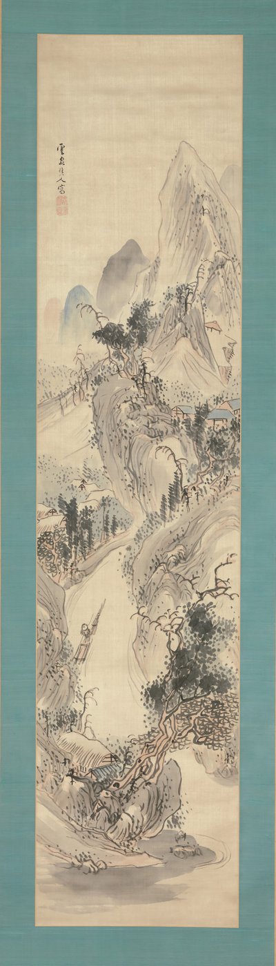 Krajobraz, XVIII-XIX w. autorstwa Kushiro Unsen