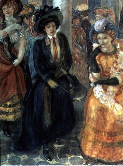 W kawiarni autorstwa Kuzma Sergeevich Petrov Vodkin