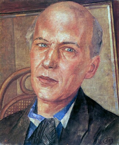 Portret poety Andrieja Biela, 1880-1934, 1932. autorstwa Kuzma Sergeyevich Petrov Vodkin