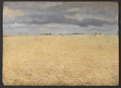 Pole żyta w pobliżu Ring Village autorstwa Laurits Andersen Ring