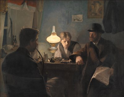 Wizyta w warsztacie szewskim autorstwa Laurits Andersen Ring