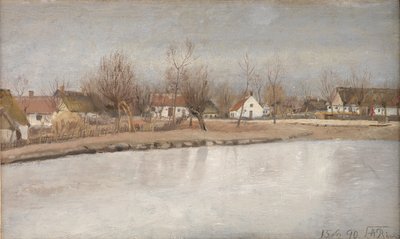 Wiejski staw w Ring, Zelandia autorstwa Laurits Andersen Ring