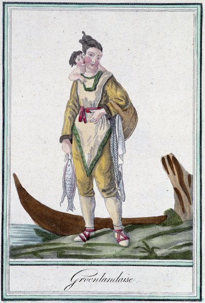 Greenlandaise - w „” Encyklopedii Podróży”” J. Grasset Saint Sauveur, wyd. Deroy, Paryż autorstwa L.F. Labrousse