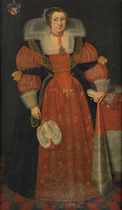 Portret Zofii de Vervou (ok. 1613-71) autorstwa L.J. Woutersin