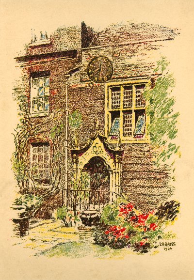 Staple Inn, Londyn, 1924. autorstwa L. A. Hayes
