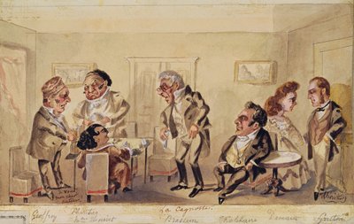 Akt I „La Cagnotte” Eugene Labiche (1815-88) 1864 autorstwa L Heritier