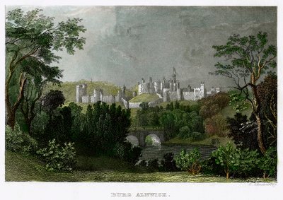 Zamek Alnwick, Northumberland, XVIII-XIX wiek. autorstwa L Kunstvortag