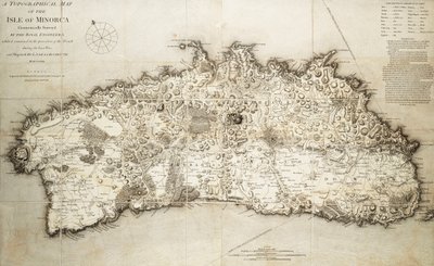 Mapa Minorki autorstwa L. S. de la Rochette