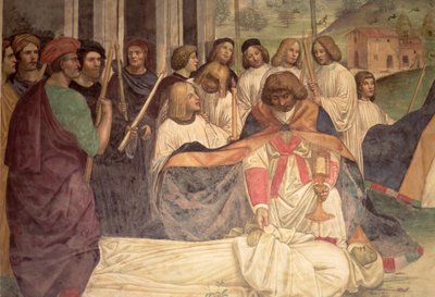 Śmierć św. Benedykta z życia św. Benedykta autorstwa L. Signorelli