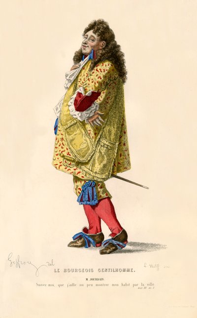 Monsieur Jourdain, 1868. autorstwa L. Wolff