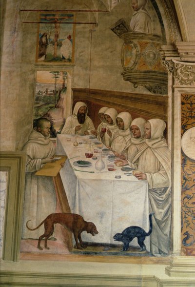 Życie św. Benedykta (detal) autorstwa L. and Sodoma, G. Signorelli