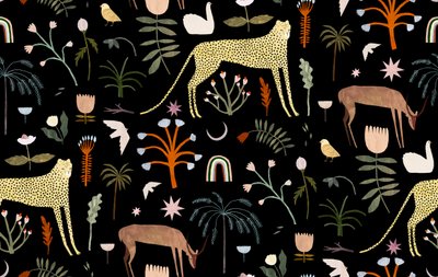 Wild Garden Pattern, 2018 autorstwa Léa Le Pivert