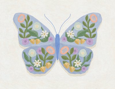 Motyl Spring Blooms, 2023 (cyfrowy) autorstwa Lady Ann de Borja