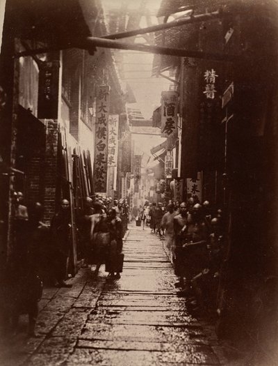 Commercial Street, Canton (recto) autorstwa Lai Fong (Afong Studio)