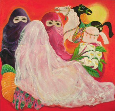 Pustynna panna młoda autorstwa Laila (Contemporary Artist) Shawa