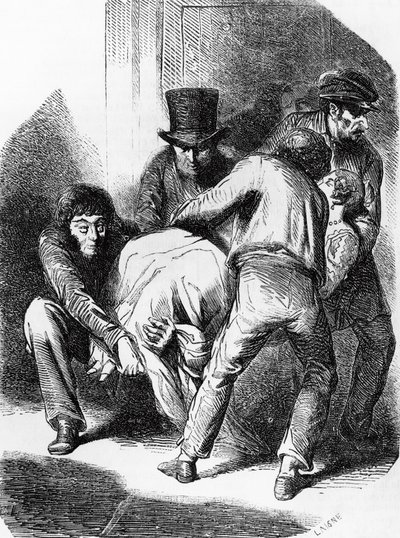 Ilustracja do księżnej Langeais, powieść Honore de Balzac (1799-1850) ze zbioru wielotomowego Human Comedy, rycina Laisne autorstwa Laisne Laisne